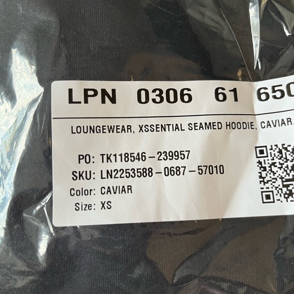 Savage X Fenty Black Caviar Longsleeve Oversized Xssential Drawstring Hoodie - Picture 16 of 17